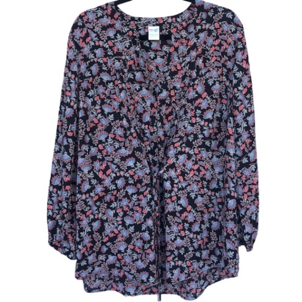 New floral boho peasant top tunic 1 X 16W 18W